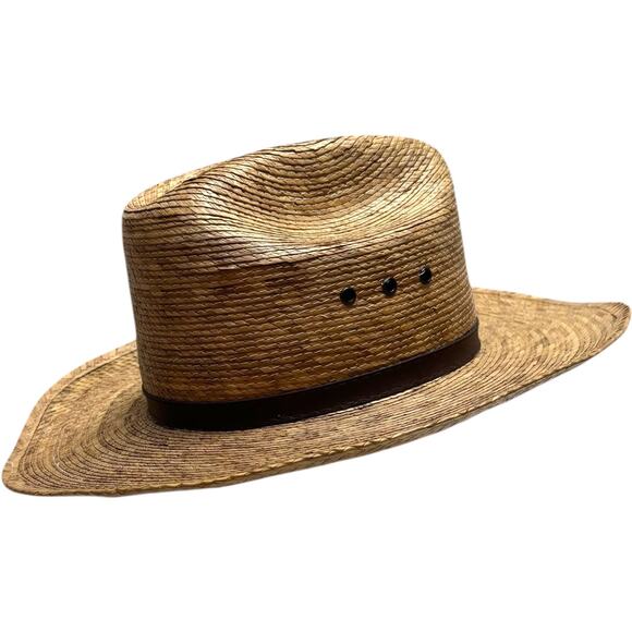 GoldCoast Sunwear Peter Grimm Straw Western Hat Bull Natural OSFM - Picture 3 of 8